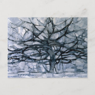 Gray Tree - Piet Mondrian - Abstrakte Art Postkart Postkarte