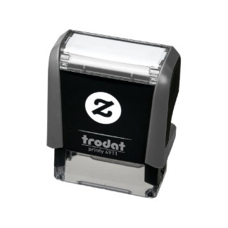 Gray Trodat Self-Inking Briefmarke Permastempel