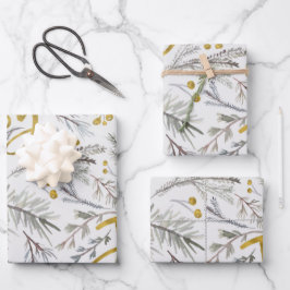 Gray Twigs Geschenkpapier Set