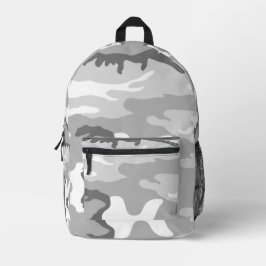 Gray Urban Military Camouflage Pattern Bedruckter Rucksack