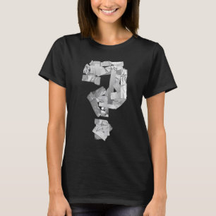 Gray Utility Tape Frage Mark Riddle T-Shirt