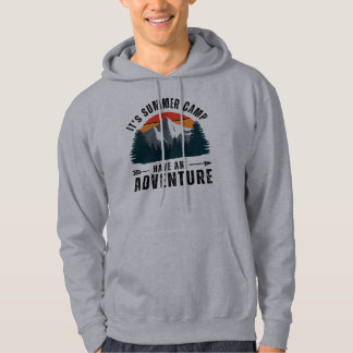 Gray Vintag Retro Bergsee-Zauber im Val Piora Camp Hoodie