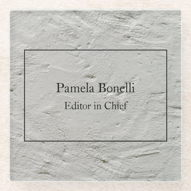 Gray Wall Beruflich Einzigartig klassisch einfach Glasuntersetzer (Vorderseite)