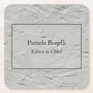 Gray Wall Beruflich Einzigartig klassisch einfach Rechteckiger Pappuntersetzer