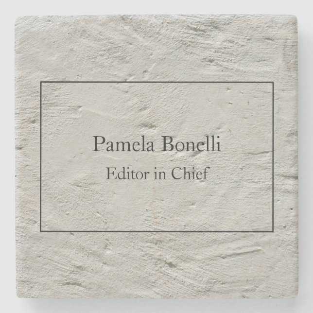 Gray Wall Beruflich Einzigartig klassisch einfach Steinuntersetzer (Vorderseite)