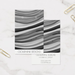 Gray Waves Earring Necklace Juwelier Display Card