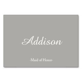 Gray Wedding Platzkarten Tischnummer