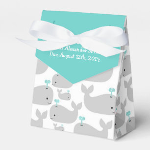Gray Whale Theme Baby Dusche Geschenkschachtel