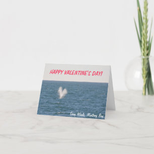 Gray Whale Valentinstag Card Feiertagskarte