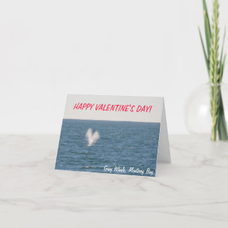 Gray Whale Valentinstag Card Feiertagskarte