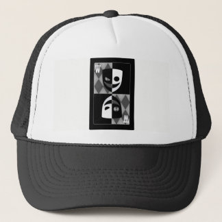 Gray Wildcard Poker Diamonds Trucker Hat Truckerkappe