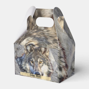 Gray Wolf Dignity Geschenkschachtel