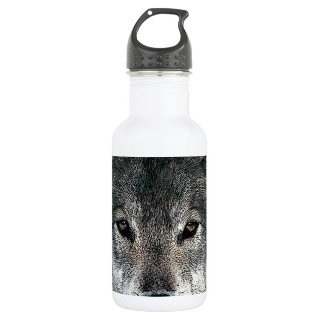 Gray Wolf Edelstahlflasche (Vorderseite)