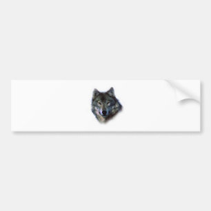 Gray Wolf Eyes Autoaufkleber