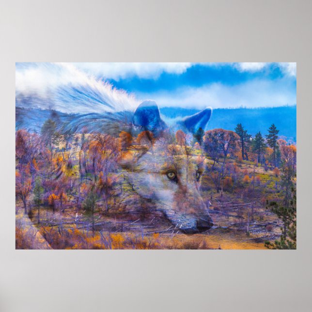 GRAY WOLF FOLGEN DEM FLUSS POSTER (Vorne)