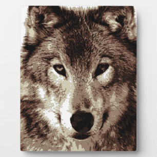 Gray Wolf Fotoplatte