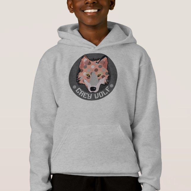 Gray Wolf Hoodie (Vorderseite)
