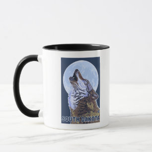 Gray Wolf HowlingSouth Dakota Tasse