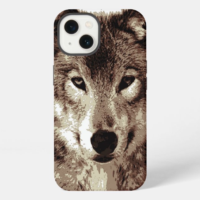 Gray Wolf iPhone Hülle (Rückseite)