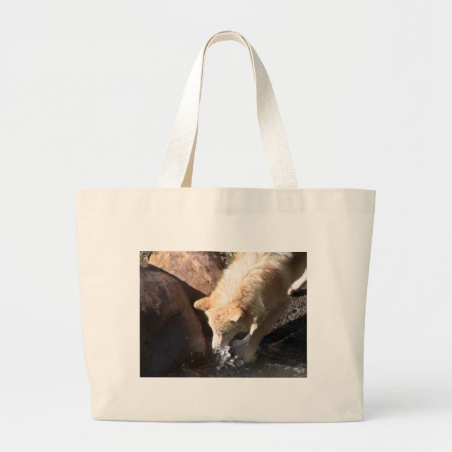 Gray Wolf Jumbo Stoffbeutel (Vorne)