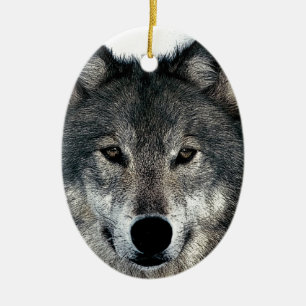 Gray Wolf Keramikornament
