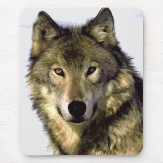 Gray Wolf Mousepad (Vorne)