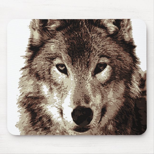 Gray Wolf Mousepad (Vorne)