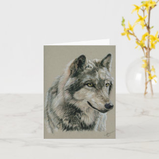 Gray Wolf notecard Karte