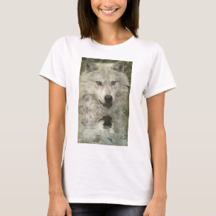 Gray Wolf Pencil Sketch Wildlife Art Geschenk T-Shirt