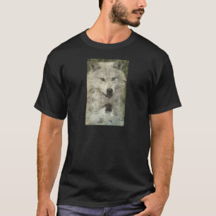 Gray Wolf Pencil Sketch Wildlife Art Geschenk T-Shirt