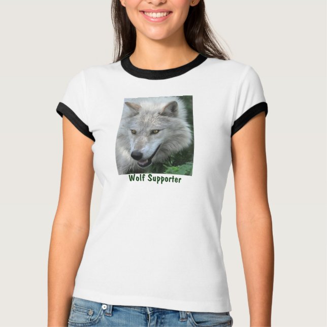 Gray Wolf Portrait Wildlife T - Shirt (Vorderseite)