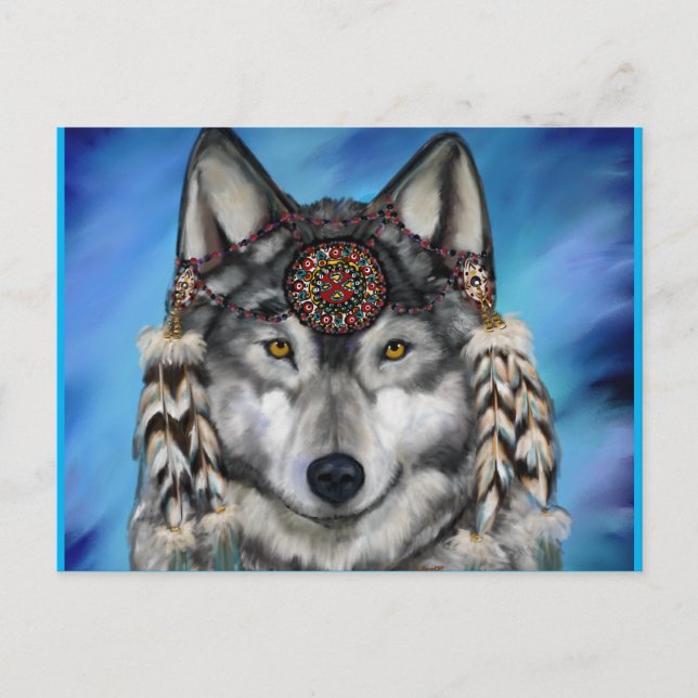 GRAY WOLF POSTKARTE (Vorderseite)