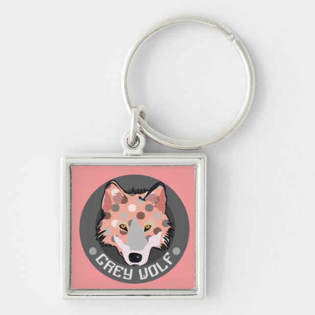 Gray Wolf Schlüsselanhänger (Vorne)