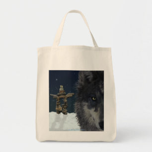 GRAY WOLF, STARS & INUKSHUK Carry-Bag Collection Tragetasche