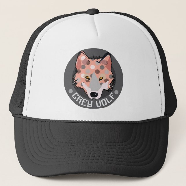 Gray Wolf Truckerkappe (Vorderseite)