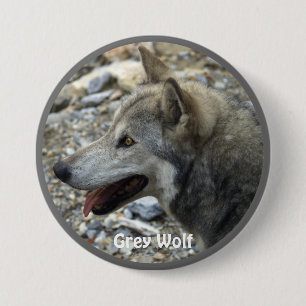 Gray Wolf Wildlife-lover Collector Abzeichen Button