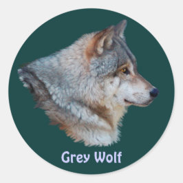 GRAY WOLF Wildlife Sticker Collection