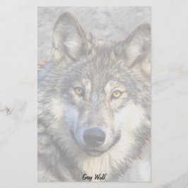 Gray-Wolf-Würde Briefpapier