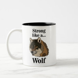 Gray Wolf Zweifarbige Tasse