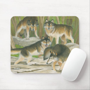Gray Wolves Mousepad