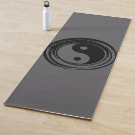 Gray Ying Yang Harmony Yoga Mat Yogamatte