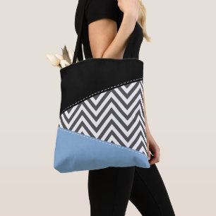 Gray Zigzag, grau Zickzack, Zigzag Muster, blau