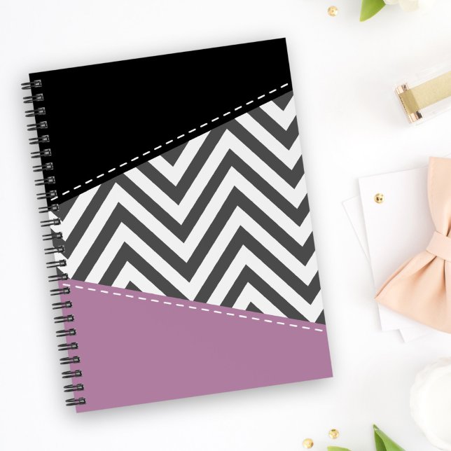 Gray Zigzag, grau Zickzack, Zigzag Muster, Lila Planer (Von Creator hochgeladen)