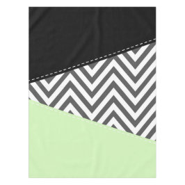 Gray Zigzag, grau Zickzack, Zigzag Muster, Minze Tischdecke