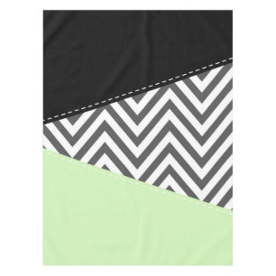 Gray Zigzag, grau Zickzack, Zigzag Muster, Minze Tischdecke