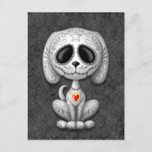 Gray Zombie Sugar Puppy Postkarte
