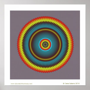Gray Zone Mandala Poster