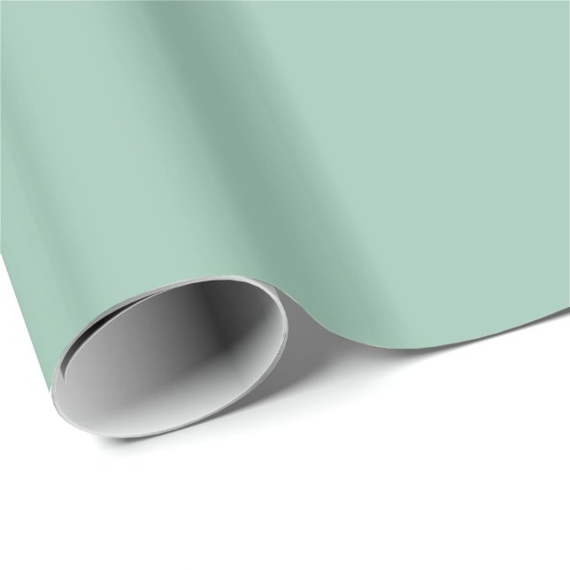 Grayed Jade Geschenkpapier (Rolleneckpunkt)