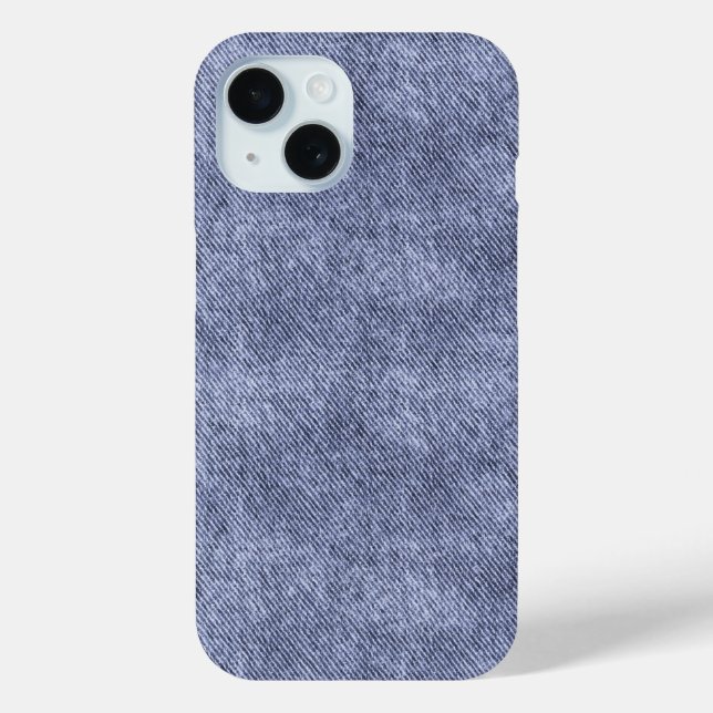 Grayish Blue Denim Pattern Case-Mate iPhone Hülle (Rückseite)