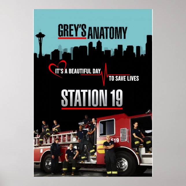 Grays Anatomy and Station 19 Poster (Vorne)
